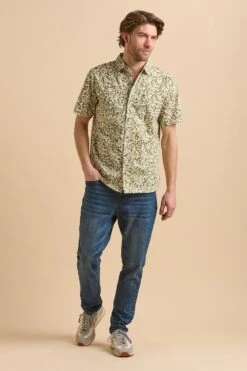 M0D0C9 Shadow Floral Mens Shirt
