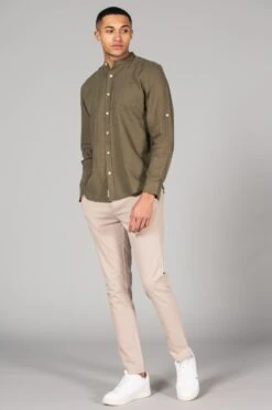 M0E50A Linen Blend Mens Grandad Collar Long Sleeve Shirt 4 M0E50A Linen Blend Mens Grandad Collar Long Sleeve Shirt -Mountain Warehouse m0e50a 001 linenblendmensgrandadcollarlongsleeveshirt20250605043611 3
