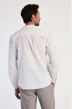 M0E50A Linen Blend Mens Grandad Collar Long Sleeve Shirt 6 M0E50A Linen Blend Mens Grandad Collar Long Sleeve Shirt -Mountain Warehouse m0e50a 002 linenblendmensgrandadcollarlongsleeveshirt20250605043611 2