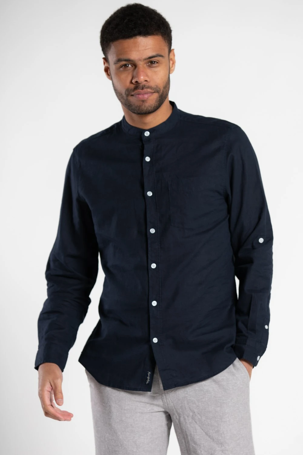 M0E50A Linen Blend Mens Grandad Collar Long Sleeve Shirt M0E50A Linen Blend Mens Grandad Collar Long Sleeve Shirt -Mountain Warehouse m0e50a 003 linenblendmensgrandadcollarlongsleeveshirt20250605043612 1