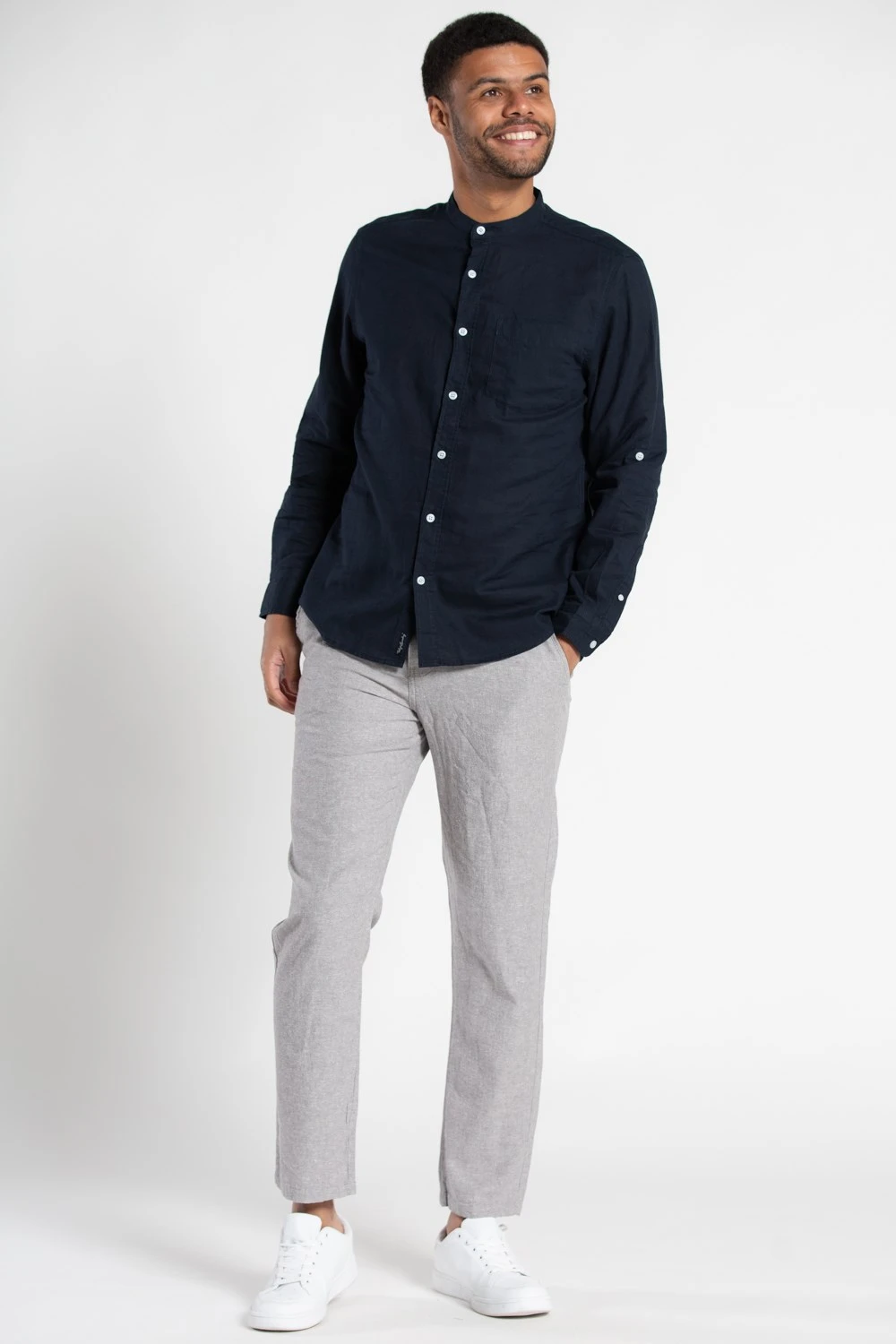 M0E50A Linen Blend Mens Grandad Collar Long Sleeve Shirt M0E50A Linen Blend Mens Grandad Collar Long Sleeve Shirt -Mountain Warehouse m0e50a 003 linenblendmensgrandadcollarlongsleeveshirt20250605043612 3