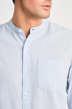 M0E50A Linen Blend Mens Grandad Collar Long Sleeve Shirt 15 M0E50A Linen Blend Mens Grandad Collar Long Sleeve Shirt -Mountain Warehouse m0e50a 004 linenblendmensgrandadcollarlongsleeveshirt20250605043613 4