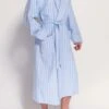 M17025 Westwood Stripe Brushed Cotton Dressing Gown
