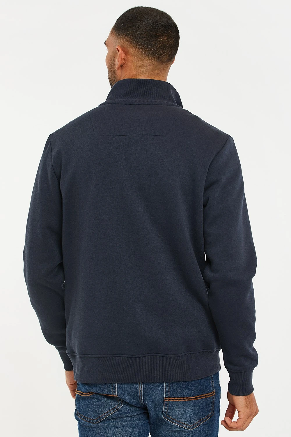 M2708B Quarter Zip Neck Mens Sweatshirt Threadbare M2708B Quarter Zip Neck Mens Sweatshirt -Mountain Warehouse m2708b 001 quarterzipneckmenssweatshirt20250313060614 2