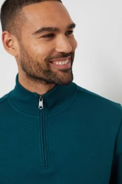 Threadbare M2708B Quarter Zip Neck Mens Sweatshirt 9 Threadbare M2708B Quarter Zip Neck Mens Sweatshirt -Mountain Warehouse m2708b 002 quarterzipneckmenssweatshirt20250313060615 4