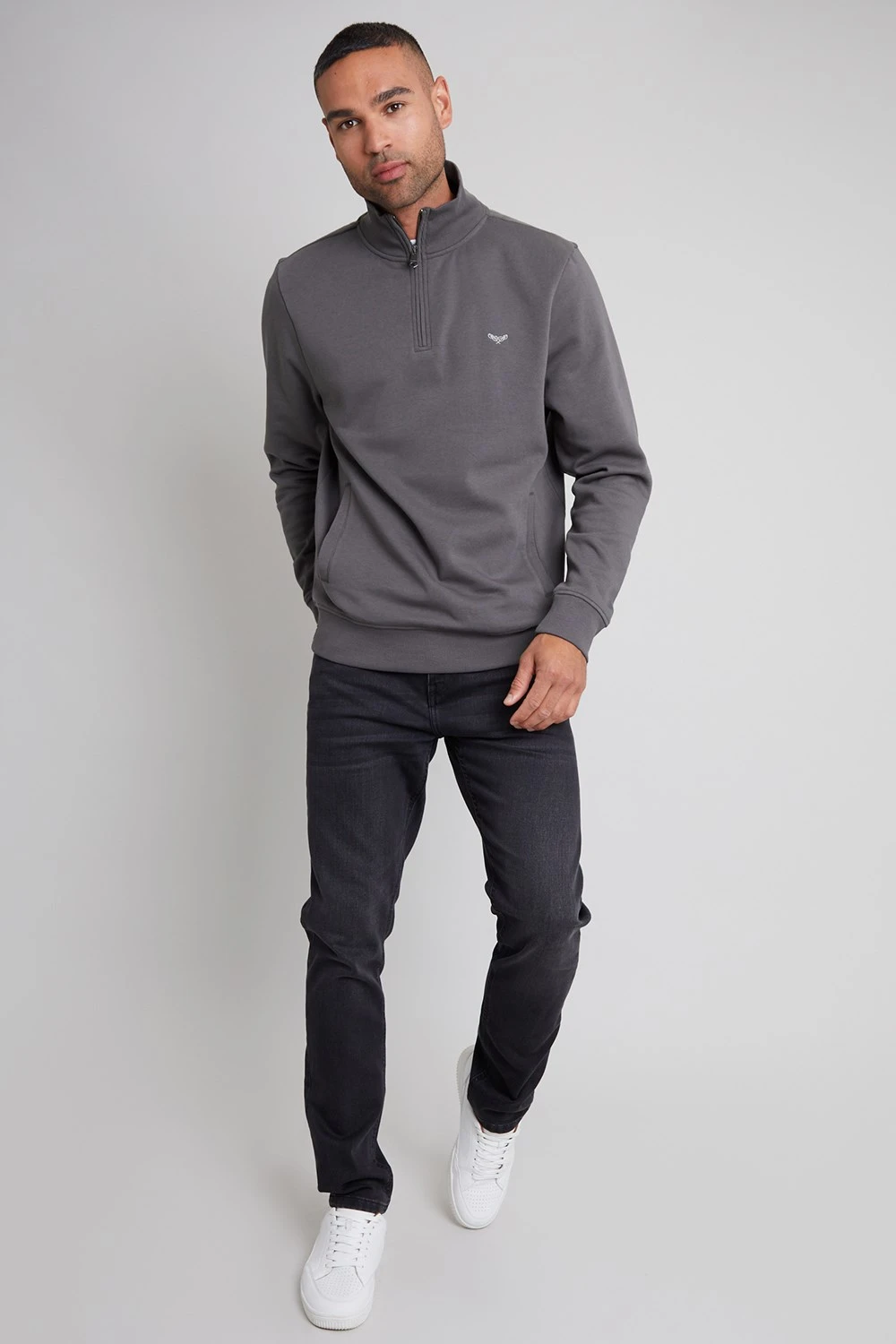 M2708B Quarter Zip Neck Mens Sweatshirt Threadbare M2708B Quarter Zip Neck Mens Sweatshirt -Mountain Warehouse m2708b 003 quarterzipneckmenssweatshirt20250313060615 3