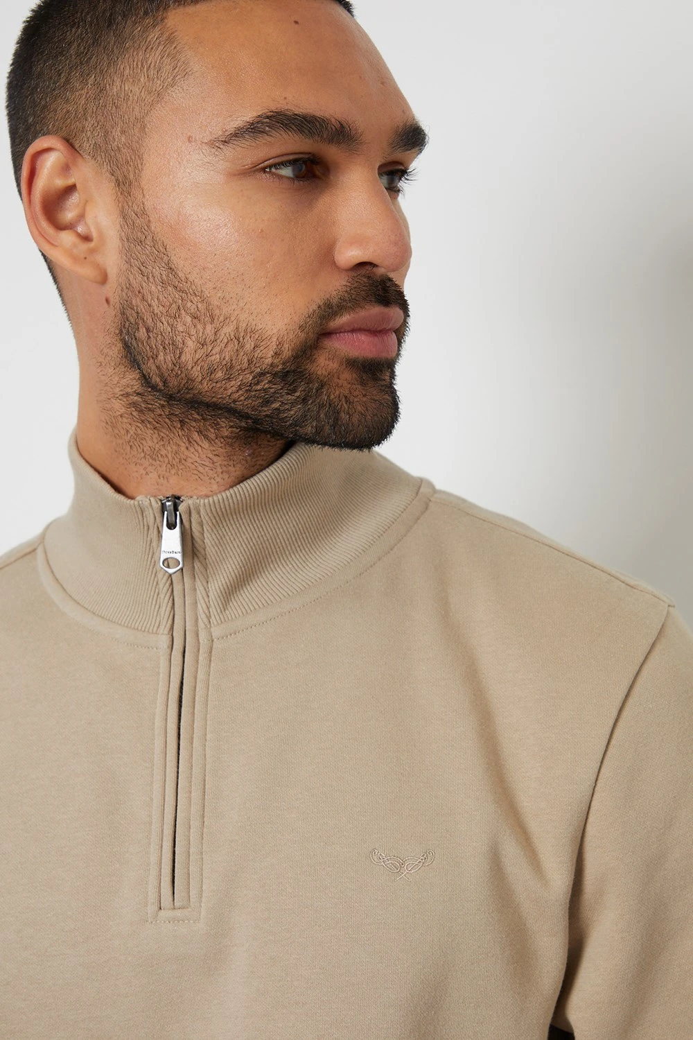 M2708B Quarter Zip Neck Mens Sweatshirt Threadbare M2708B Quarter Zip Neck Mens Sweatshirt -Mountain Warehouse m2708b 004 quarterzipneckmenssweatshirt20250313060616 4