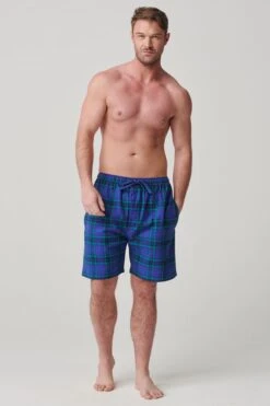 M374F6 Tartan 100% Brushed Cotton Sleep Shorts