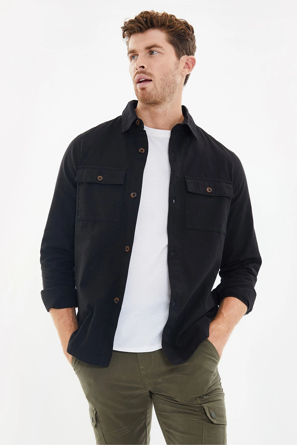 M58647 Lightweight Mens Cotton Shacket Threadbare M58647 Lightweight Mens Cotton Shacket -Mountain Warehouse m58647 001 lightweightmenscottonshacket20250313060715 1