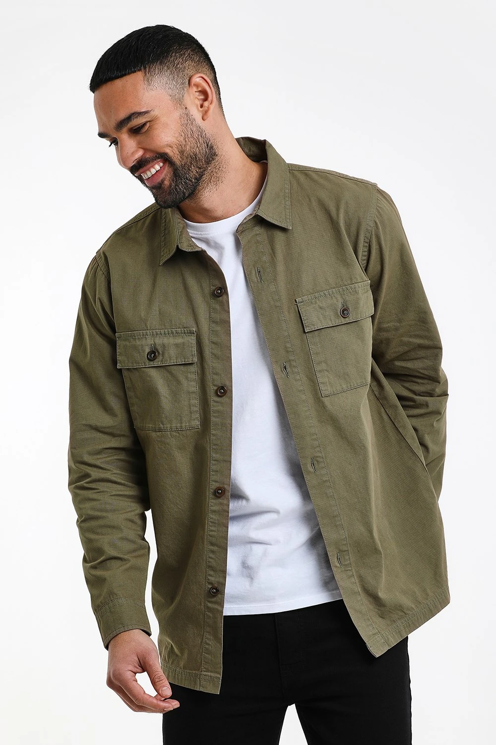 M58647 Lightweight Mens Cotton Shacket Threadbare M58647 Lightweight Mens Cotton Shacket -Mountain Warehouse m58647 002 lightweightmenscottonshacket20250313060715 1