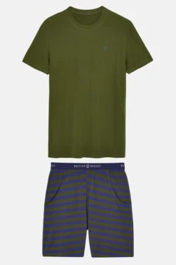 M5E444 Mens Bamboo Short Pyjama Set