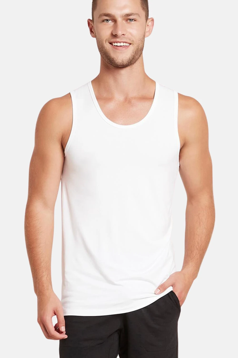 Mens Bamboo Tank Top Mens Bamboo Tank Top -Mountain Warehouse m603d7 001 mensbambootanktop 1