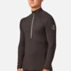 CarbonDri® Mens Bodyfit Zipneck Base Layer -Mountain Warehouse m650a4 001 carbondrimensbodyfitzipneckbaselayer20221206025113 1
