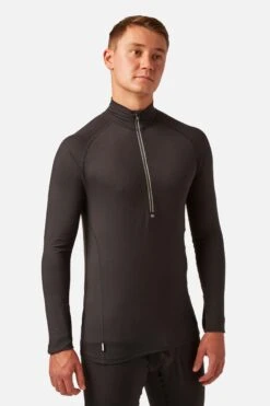CarbonDri® Mens Bodyfit Zipneck Base Layer -Mountain Warehouse m650a4 001 carbondrimensbodyfitzipneckbaselayer20221206025114 3