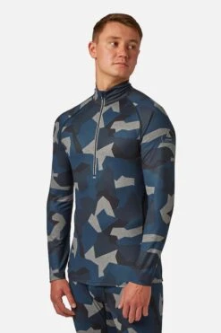 CarbonDri® Mens Bodyfit Zipneck Base Layer -Mountain Warehouse m650a4 003 carbondrimensbodyfitzipneckbaselayer20221206025117 1