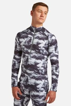 CarbonDri® Mens Bodyfit Zipneck Base Layer -Mountain Warehouse m650a4 004 carbondrimensbodyfitzipneckbaselayer20221206025118 1