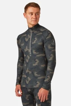 CarbonDri® Mens Bodyfit Zipneck Base Layer -Mountain Warehouse m650a4 005 carbondrimensbodyfitzipneckbaselayer20221206025120 1