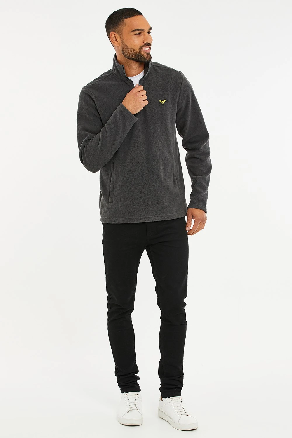 M69350 Quarter Zip Mens Fleece Sweatshirt Threadbare M69350 Quarter Zip Mens Fleece Sweatshirt -Mountain Warehouse m69350 001 quarterzipmensfleecesweatshirt20250313060606 3