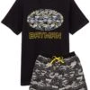 Batman Logo Mens Camo Short Pyjama Set