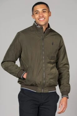 M75AA2 Funnel Neck Mens Zip Jacket