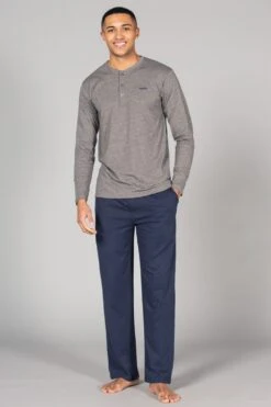 M75F63 Cotton Mens Top And Jersey Bottoms Pyjama Set -Mountain Warehouse m75f63 002 cottonmenstopandjerseybottomspyjamaset20250605053615 1
