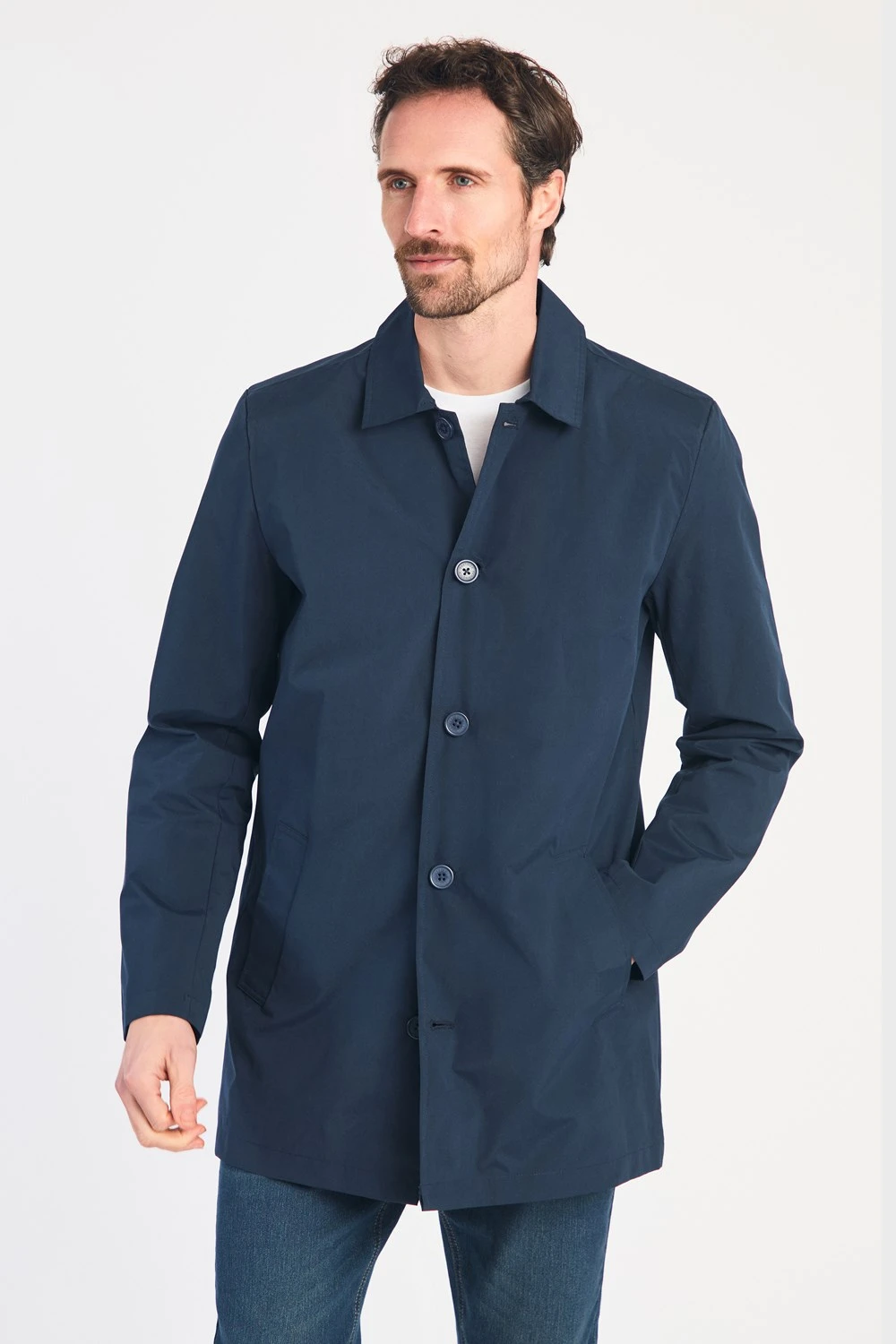 M78D3E Mid Length Mens Button-Up Mac Coat M78D3E Mid Length Mens Button-Up Mac Coat -Mountain Warehouse m78d3e 001 midlengthmensbuttonupmaccoat20250605043620 1