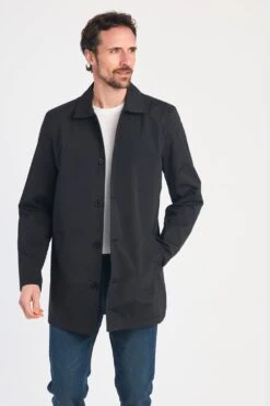 M78D3E Mid Length Mens Button-Up Mac Coat 11 M78D3E Mid Length Mens Button-Up Mac Coat -Mountain Warehouse m78d3e 002 midlengthmensbuttonupmaccoat20250605043622 5