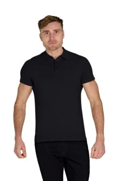 M7EA50 Short Sleeve Knitted Mens Polo