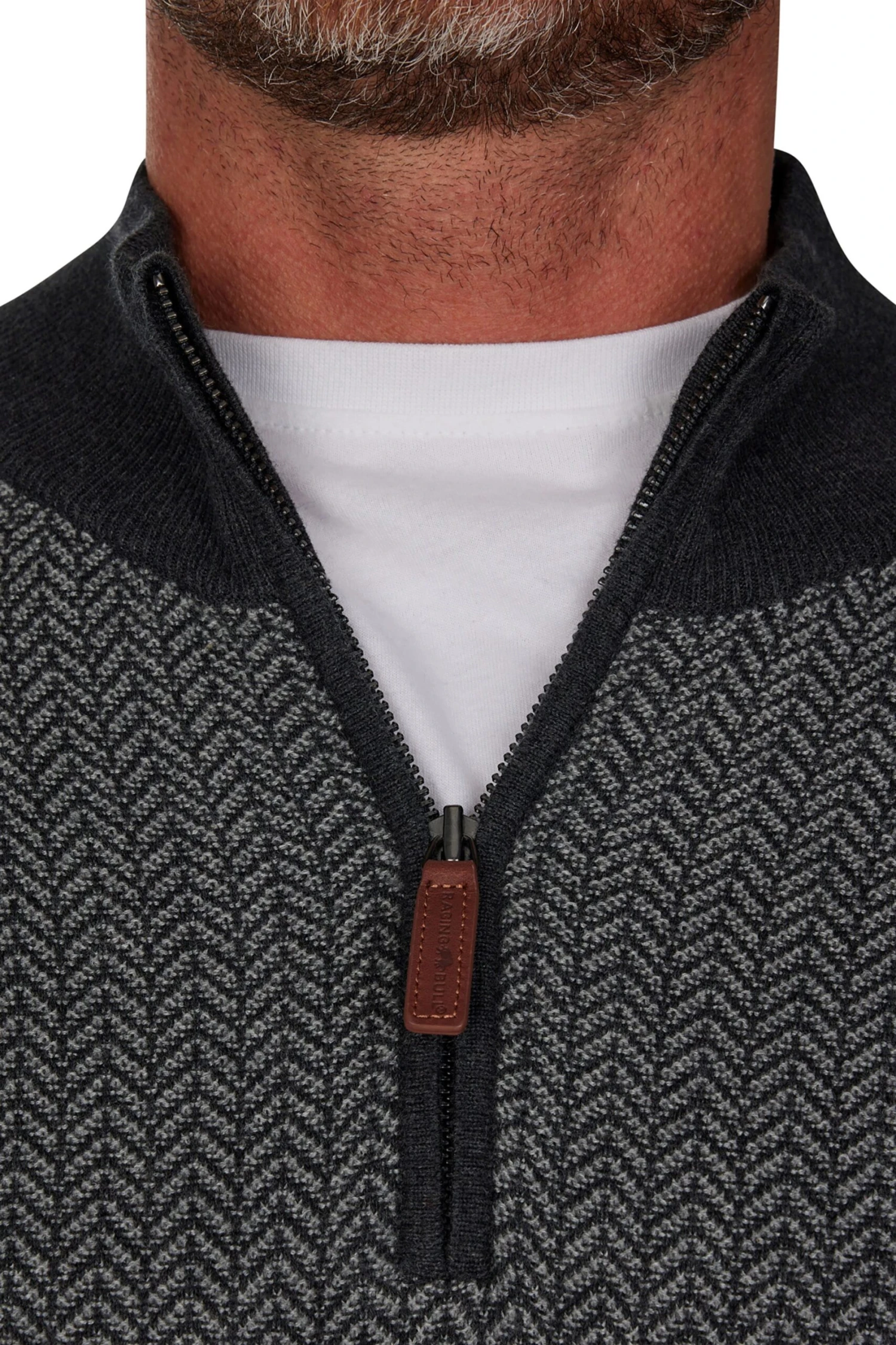 M8284B Mens Herringbone Texture Quarter Zip Knit M8284B Mens Herringbone Texture Quarter Zip Knit -Mountain Warehouse m8284b 001 mensherringbonetexturequarterzipknit20231128023615 4 scaled