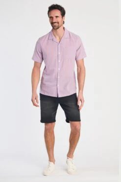 M9A0BE Cotton Mens Short Sleeve Embroidered Shirt -Mountain Warehouse m9a0be 001 cottonmensshortsleeveembroideredshirt20250606115146 3