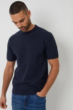 Threadbare MA710A Textured Front Mens Knitted T-Shirt 6 Threadbare MA710A Textured Front Mens Knitted T-Shirt -Mountain Warehouse ma710a 002 texturedfrontmensknittedtshirt20250313060737 1