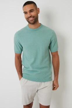 Threadbare MA710A Textured Front Mens Knitted T-Shirt 10 Threadbare MA710A Textured Front Mens Knitted T-Shirt -Mountain Warehouse ma710a 003 texturedfrontmensknittedtshirt20250313060738 1