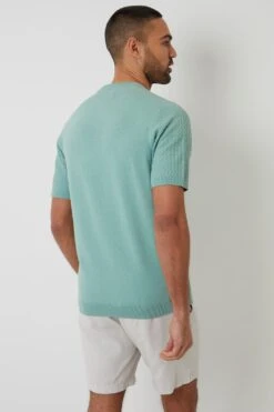 Threadbare MA710A Textured Front Mens Knitted T-Shirt 11 Threadbare MA710A Textured Front Mens Knitted T-Shirt -Mountain Warehouse ma710a 003 texturedfrontmensknittedtshirt20250313060738 2