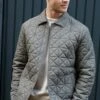 Threadbare MA7A58 Lightweight Mens Collared Quilted Jacket