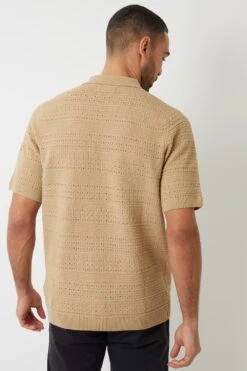Threadbare MA989C Textured Button Through Knitted Shirt -Mountain Warehouse ma989c 002 texturedbuttonthroughknittedshirt20250411045118 2