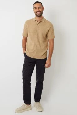 Threadbare MA989C Textured Button Through Knitted Shirt -Mountain Warehouse ma989c 002 texturedbuttonthroughknittedshirt20250411045118 3