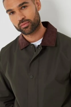 Threadbare MABE79 Showerproof Mens Longline Corduroy Collar Mac -Mountain Warehouse mabe79 001 showerproofmenslonglinecorduroycollarmac20250313060723 4