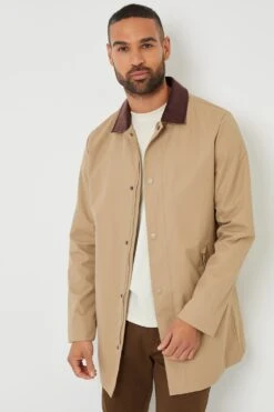 Threadbare MABE79 Showerproof Mens Longline Corduroy Collar Mac -Mountain Warehouse mabe79 002 showerproofmenslonglinecorduroycollarmac20250313060724 1