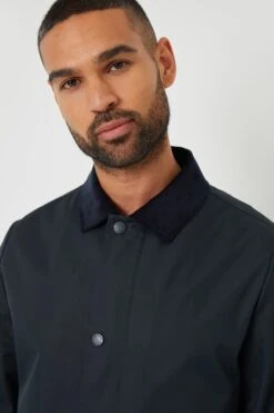 Threadbare MABE79 Showerproof Mens Longline Corduroy Collar Mac -Mountain Warehouse mabe79 003 showerproofmenslonglinecorduroycollarmac20250313060725 4