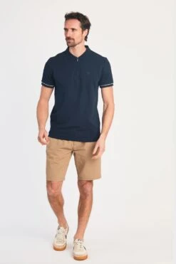 MB21B8 Cotton Mens Zip Neck Polo Shirt -Mountain Warehouse mb21b8 001 cottonmenszipneckpoloshirt20250605045114 3