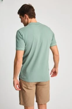 MB21B8 Cotton Mens Zip Neck Polo Shirt -Mountain Warehouse mb21b8 002 cottonmenszipneckpoloshirt20250605045114 2