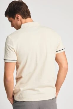 MB21B8 Cotton Mens Zip Neck Polo Shirt -Mountain Warehouse mb21b8 003 cottonmenszipneckpoloshirt20250605045115 2