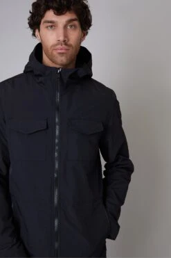 Threadbare MB4A40 Lightweight Mens Jacket With Fleece Lined Hood