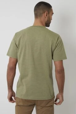 MB54FF Striped Mens Crew Neck T-Shirt -Mountain Warehouse mb54ff 002 stripedmenscrewnecktshirt20250411045119 2