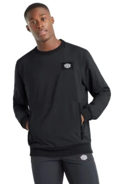 UMBRO Pro Mens Training Sweatshirt With Zip Pockets