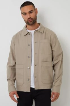 Threadbare MC7952 Button Up Mens Lightweight Collared Utility Jacket -Mountain Warehouse mc7952 002 buttonupmenslightweightcollaredutilityjacket20250313060651 1