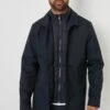 Threadbare MCCB7F Collared Mens Mock Layer Mac Coat