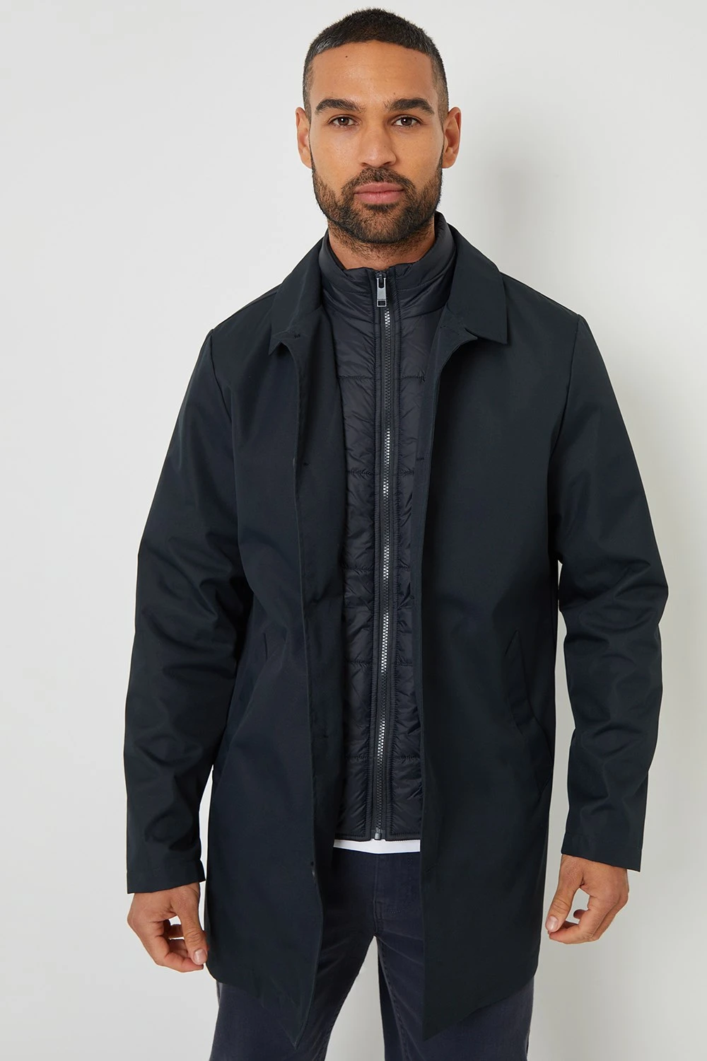 MCCB7F Collared Mens Mock Layer Mac Coat Threadbare MCCB7F Collared Mens Mock Layer Mac Coat -Mountain Warehouse mccb7f 001 collaredmensmocklayermaccoat20250313060700 1