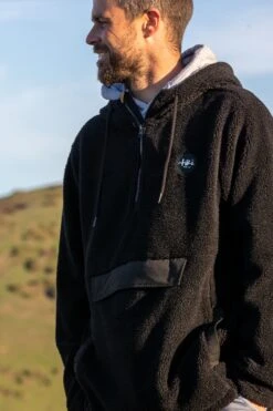 Mens Sherpa Half-Zip Fleece Anorak