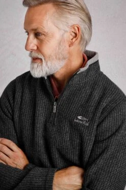 MD6C1D Newark Mens 1/4 Zip Grid Fleece -Mountain Warehouse md6c1d 001 newarkmens14zipgridfleece20241203100632 5